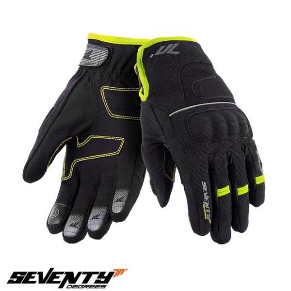 Manusi Moto Dama Seventy Manusi Moto Textile Dama SD-C45 WinterTex Black/Yellow 24