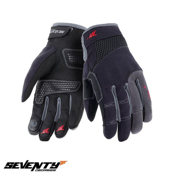 Manusi Moto Dama Seventy Manusi Moto Textile Dama SD-C50 Black/Gray