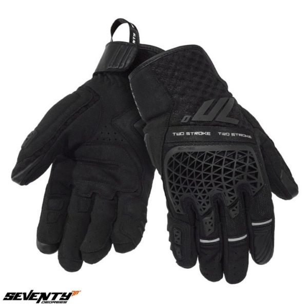Gloves Racing Seventy SD-N60 Two Stroke Motorcycle Gloves Black