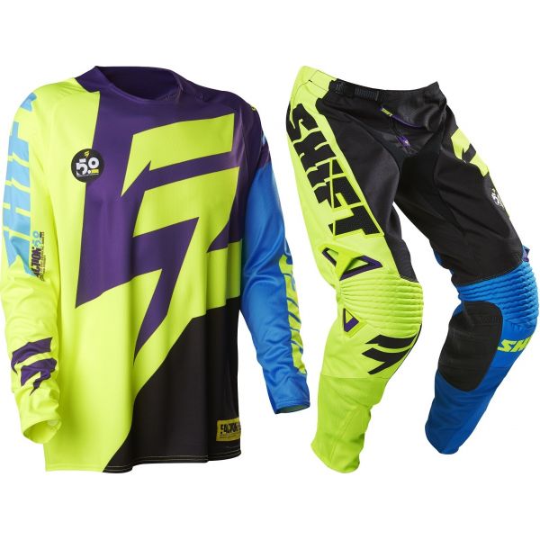 Combos MX-Enduro ShiftMX Set Jersey and Pants Faction Multicolour-Green