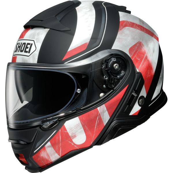 Casti Moto Flip-up (Modulabile) SHOEI Casca Moto Flip-Up Neotec 2 Jaunt TC-1 Black/Red Matt