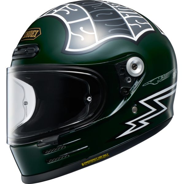Casti Moto Integrale SHOEI Casca Moto Full-Face/Integrala Glamster06 Heiwa Motorcycle TC-4 Green/White 25