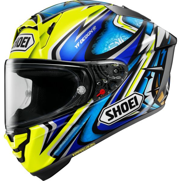 Full face helmets SHOEI Full-Face Moto Helmet X-SPR PRO Daijiro TC-3 Blue/Yellow 25