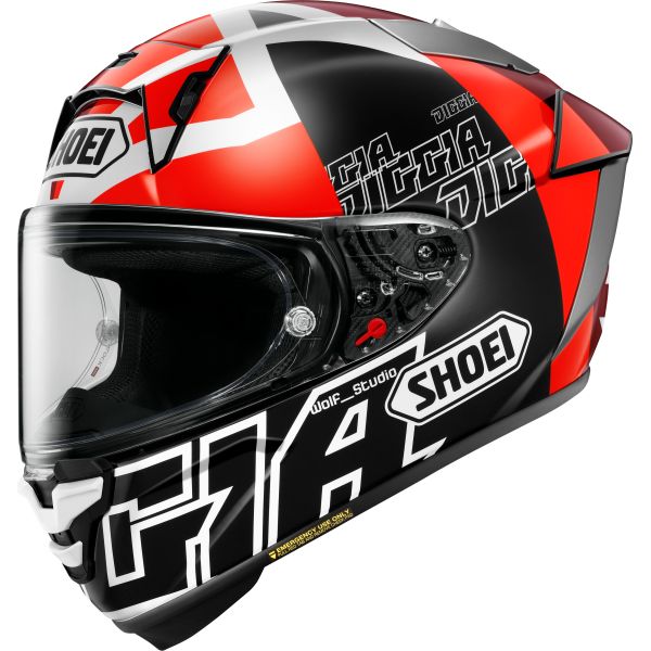 Full face helmets SHOEI Full-Face Moto Helmet X-SPR PRO Diggia2 TC-1 Black/Red 25