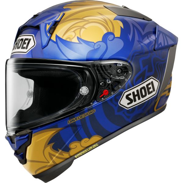 Full face helmets SHOEI Full-Face Moto Helmet X-SPR PRO Marquez Thai TC-2 Blue/Gold 25