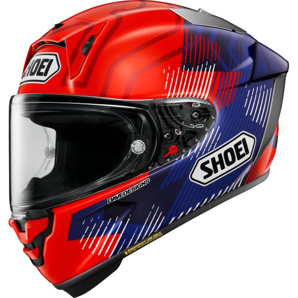 Casti Moto Integrale SHOEI Casca Moto Full-Face/Integrala X-SPR PRO Marquez28 TC-1 Blue/Red 25