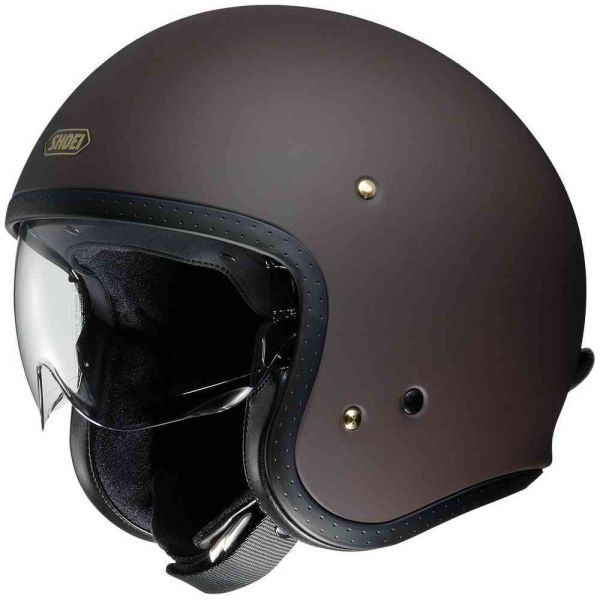 Casti Moto Jet (Open Face) SHOEI Casca Moto Jet J-O Brown Matt