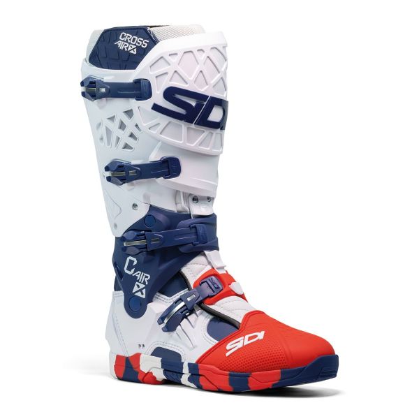 Boots MX-Enduro Sidi Moto Mx/Enduro Crossair X White/Navy/Red 25 Boots