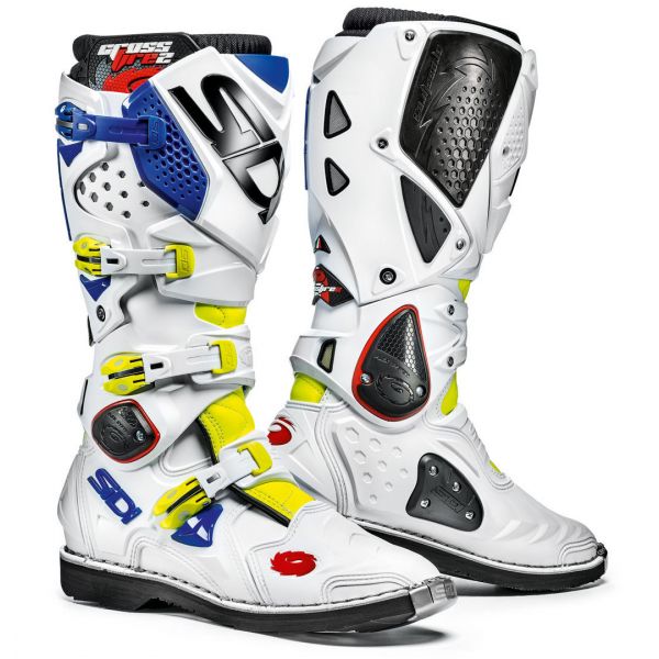 Boots MX-Enduro Sidi Crossfire 2 Yellow/White/Blue Boots