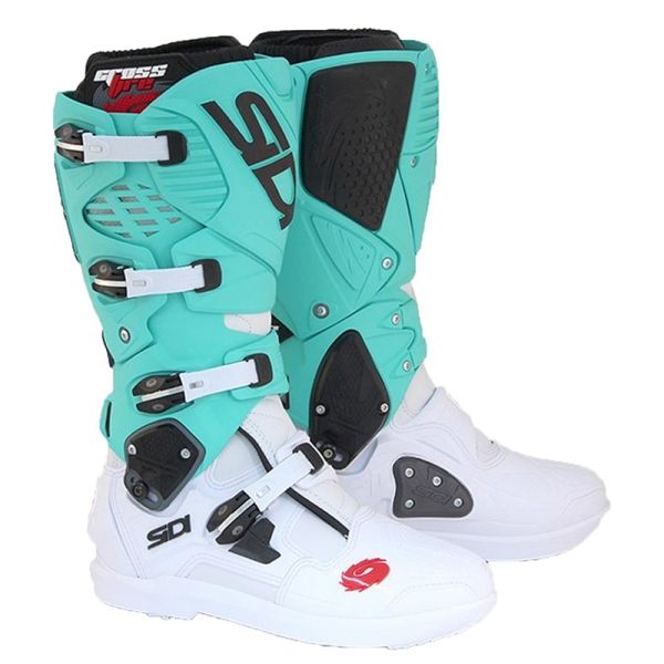 Cizme MX-Enduro Sidi Cizme Moto Enduro Crossfire 3 SRS Limited Edition White/Mint 23
