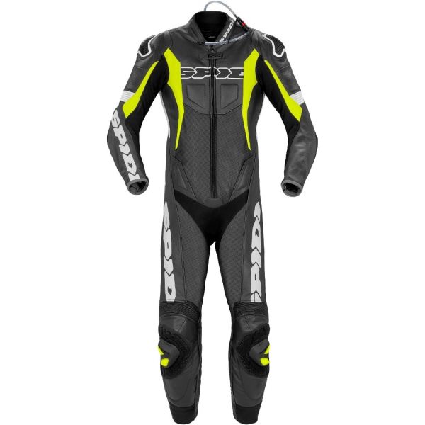 Combinezoane Moto Piele Spidi Combinezon Moto Piele Sport Warrior P Pro Negru/Galben