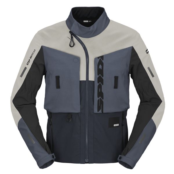 Geci Moto Textil Spidi Geaca Moto Textila Touring Frontier Thermorain Ice/Blue