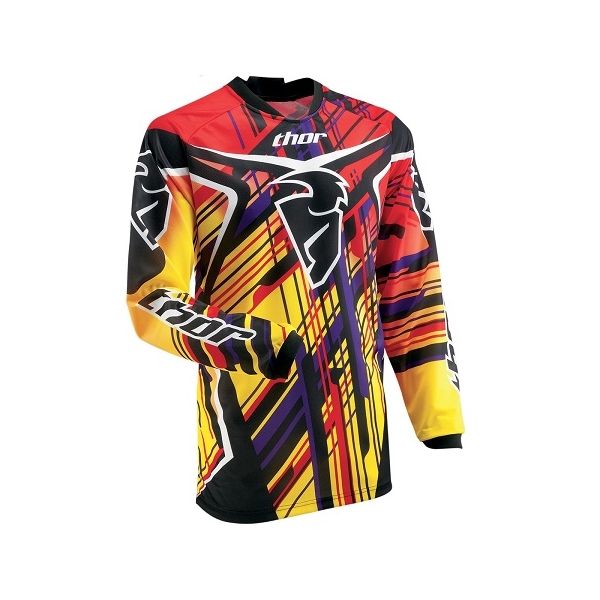 Jerseys MX-Enduro Thor Phase Stix Yellow Jersey 2013