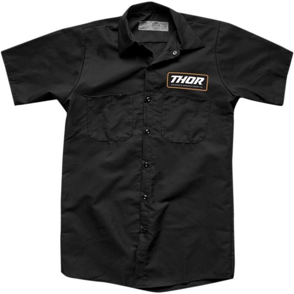 Tricouri/Camasi Casual Thor Camasa Standard Work Negru