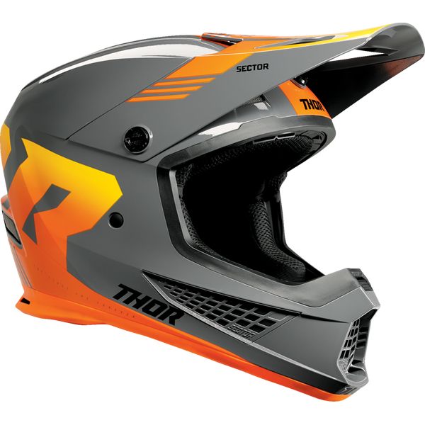 Casti Cross-Enduro Thor Casca Moto MX/Enduro Sector 2 Carve Charcoal/Orange 24