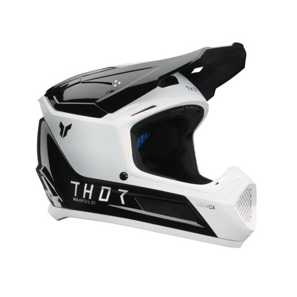 Kids Helmets MX-Enduro Thor Kids MX/Enduro Moto Helmet Fleet Storm Black/White 25