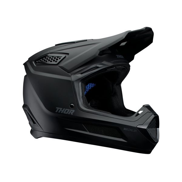 Helmets MX-Enduro Thor Moto MX/Enduro Helmet Fleet Blackout Matte Black 25