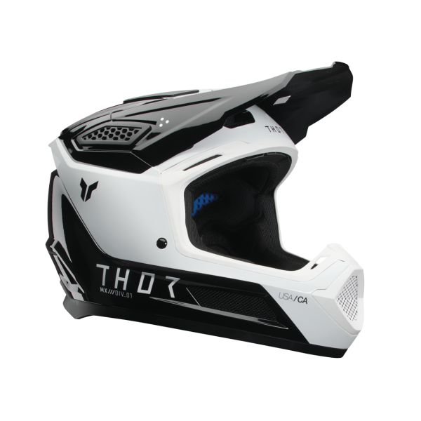 Helmets MX-Enduro Thor Moto MX/Enduro Helmet Fleet Storm Black/White 25