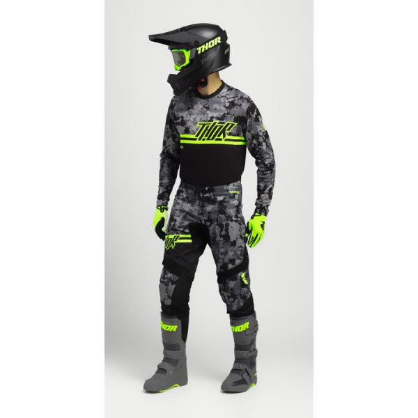 Combos MX-Enduro Thor-oferta Combo Jersey + Pants Enduro/MX Sector Digi Camo Black 24