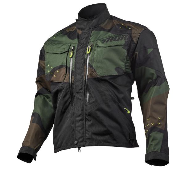 ATV Jackets Thor TERRAIN S9 OFFROAD JACKET GREEN CAMO