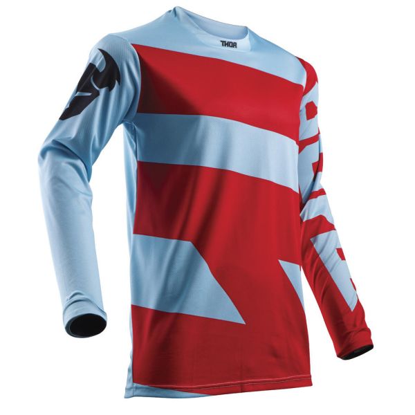 Tricouri MX-Enduro Thor LICHIDARE STOC Tricou Pulse Level Poweder Blue/Red S8