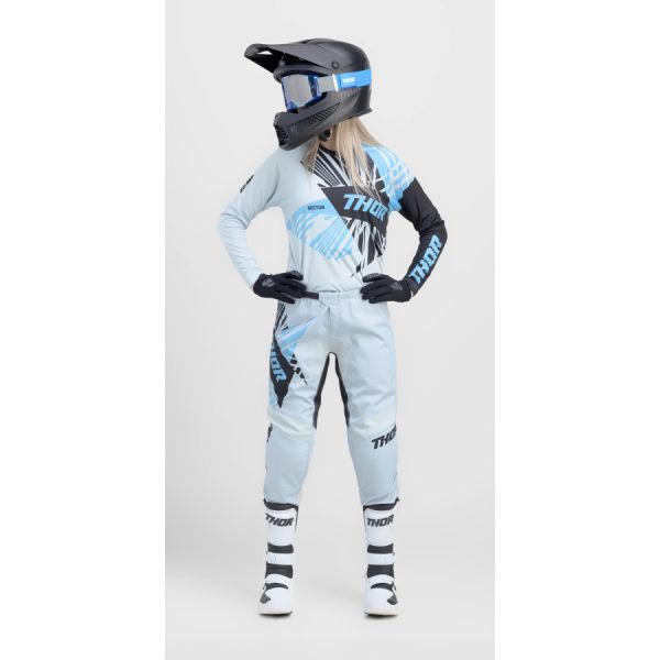 Combos MX-Enduro Thor-oferta Combo Jersey + Pants Enduro/MX Sector Split Starlight Blue/Black 24