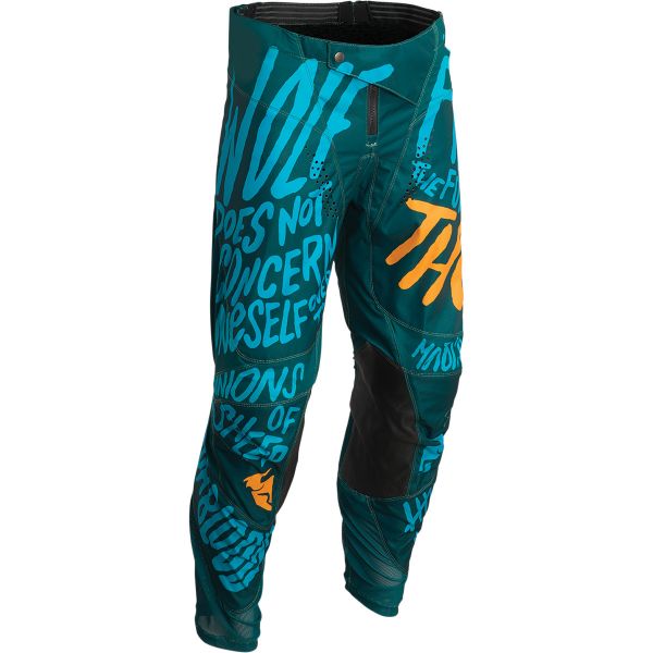 Pantaloni MX-Enduro Copii Thor Pantaloni Enduro Copii Pulse Counting Sheep Teal/Tangerine