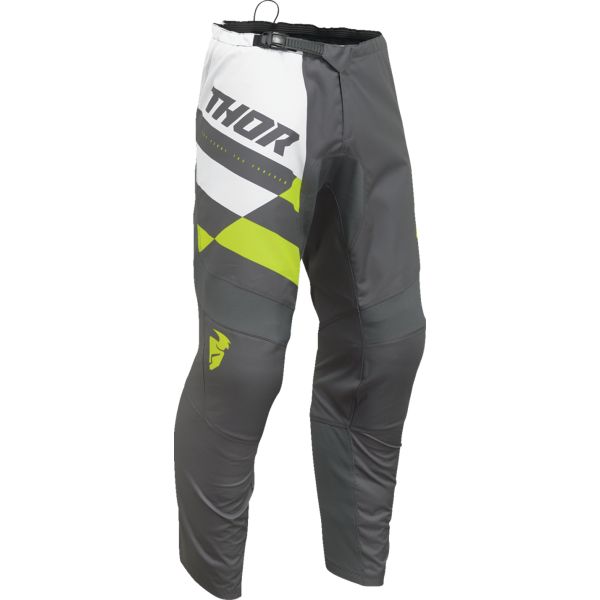 Pantaloni MX-Enduro Thor Pantaloni Moto Mx/Enduro Sector Checker Charcoal/Acid 24