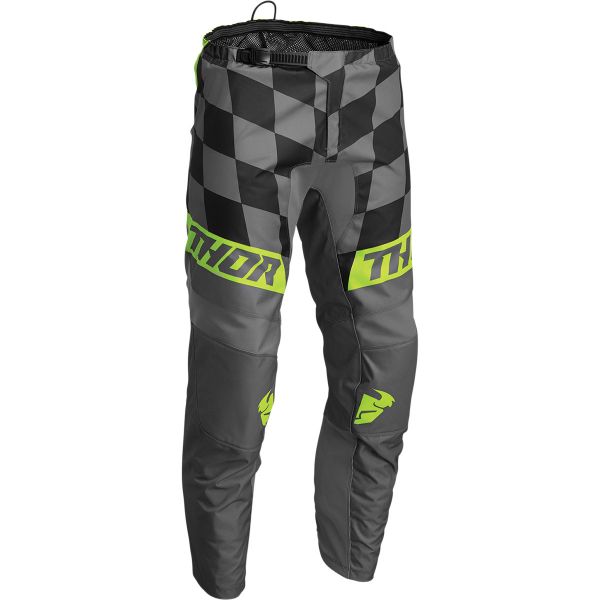 Pants MX-Enduro Thor Moto MX Pants Sector Birdrock Gray/Acid