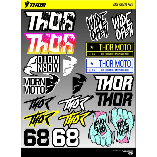 Graphics Thor RACE S18 DECAL SHEET
