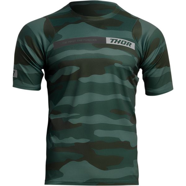 Tricouri Bike Thor Tricou Bike ASIST SS CAMO GN 24