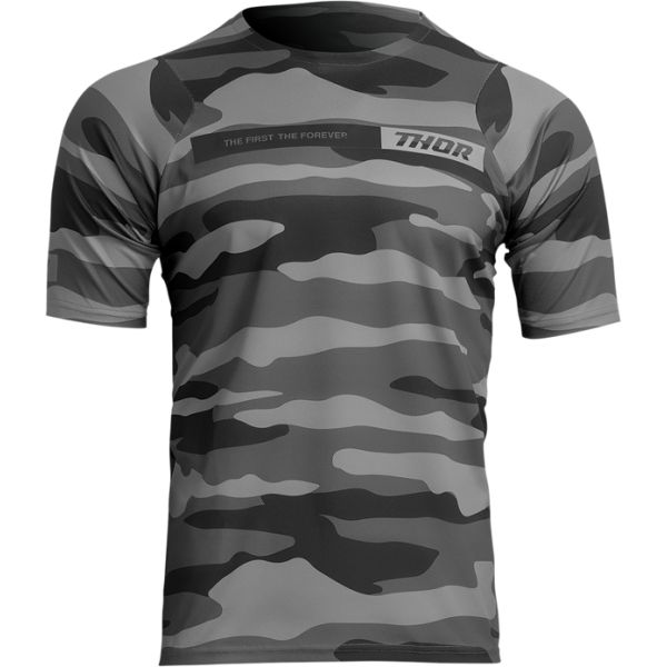 Tricouri Bike Thor Tricou Bike ASIST SS CAMO GY 24