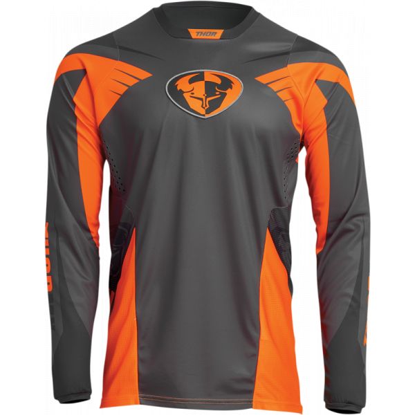 Jerseys MX-Enduro Thor Enduro Jersey Pulse 04 Le Charcoal/Orange