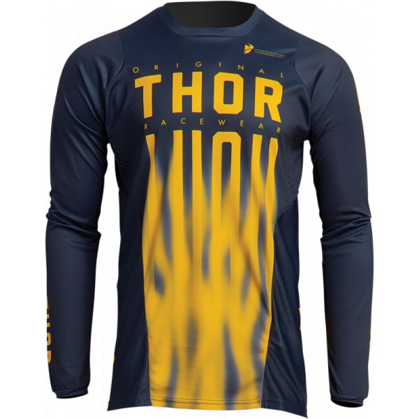 Jerseys MX-Enduro Thor Enduro Jersey Pulse Vapor Midnight/Lemon