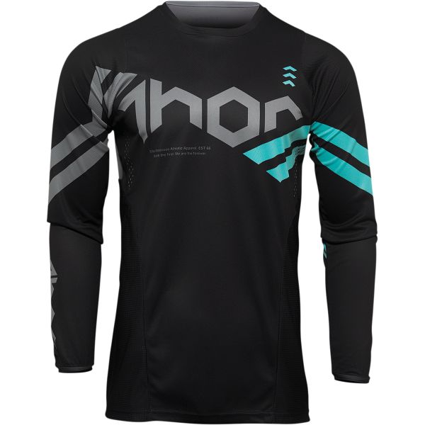 Tricouri MX-Enduro Copii Thor Tricou Enduro Copii Pulse Cube Black/Mint