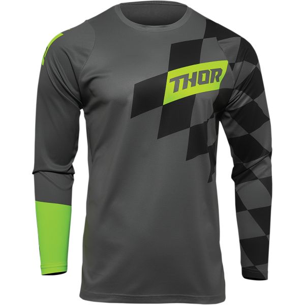Tricouri MX-Enduro Copii Thor Tricou Enduro Copii Sector Birdrock Acid/Gray