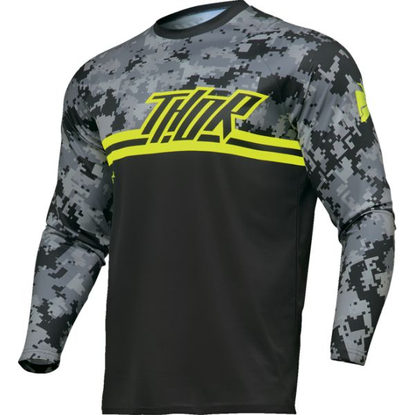 Tricouri MX-Enduro Copii Thor Tricou Moto Mx/Enduro Copii Sector Digi Black/Camo 2024