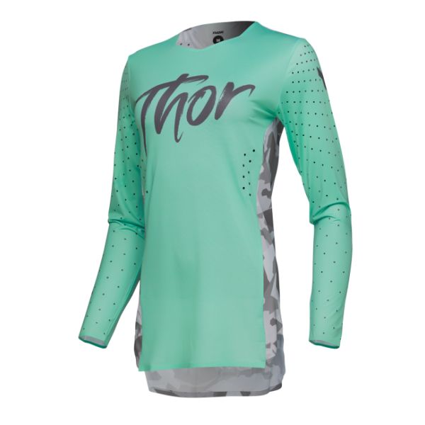Tricouri MX-Enduro Thor Tricou Moto MX/Enduro Dama Sportmode Shadow Teal 25