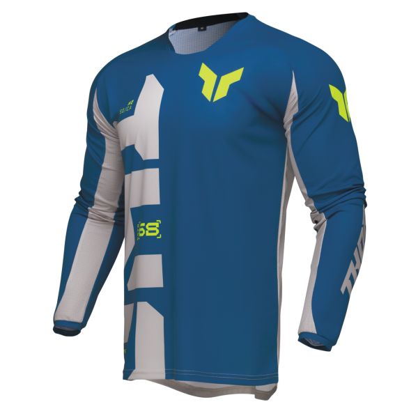 Tricouri MX-Enduro Thor Tricou Moto MX/Enduro Launchmode Forge Blue 25