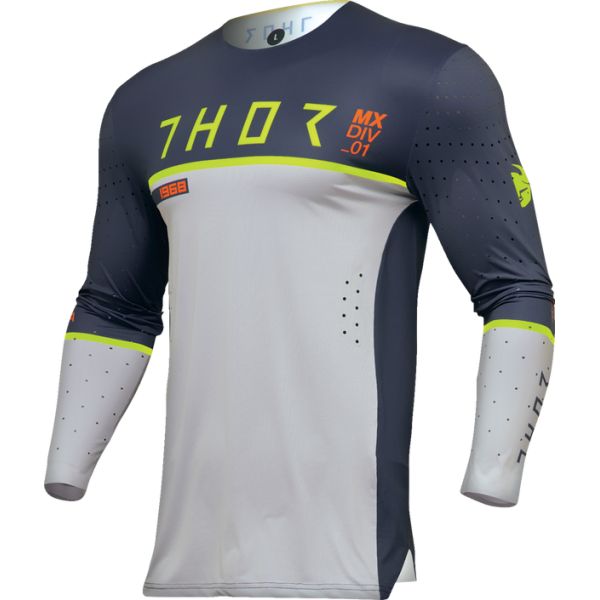 Tricouri MX-Enduro Thor Tricou Moto Mx/Enduro Prime Ace Midnight/Gray 2024