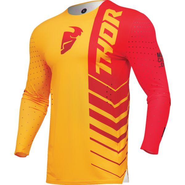 Tricouri MX-Enduro Thor Tricou Moto Mx/Enduro Prime Analog Lemon/Red 2024