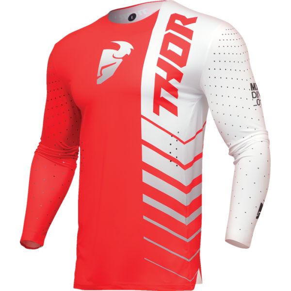 Tricouri MX-Enduro Thor Tricou Moto Mx/Enduro Prime Analog Red/White 2024