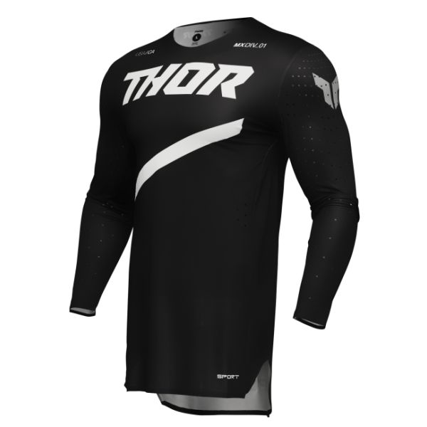 Tricouri MX-Enduro Thor Tricou Moto MX/Enduro Sportmode Brave Black 25