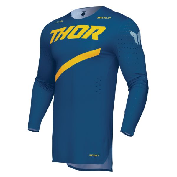 Tricouri MX-Enduro Thor Tricou Moto MX/Enduro Sportmode Brave Blue 25