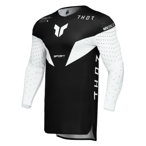 Tricouri MX-Enduro Thor Tricou Moto MX/Enduro Sportmode Strike Black 25