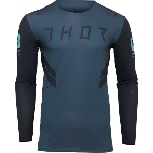 Tricouri MX-Enduro Thor Tricou Enduro Prime Hero Midnight Blue/Teal