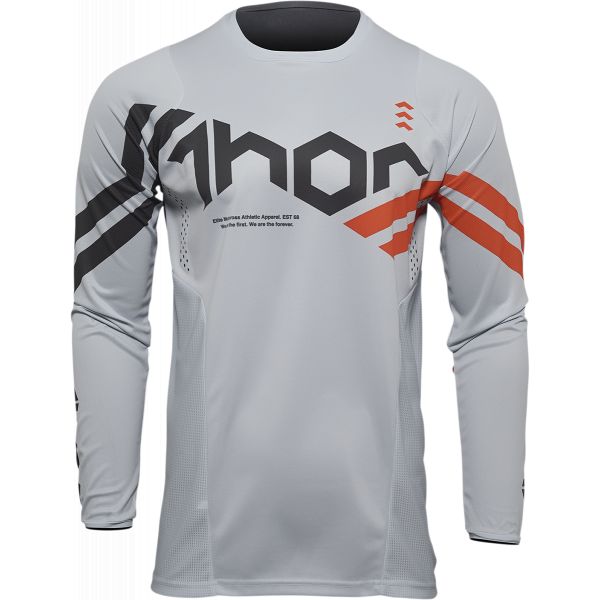 Tricouri MX-Enduro Thor Tricou Enduro Pulse Cube Gray/Orange