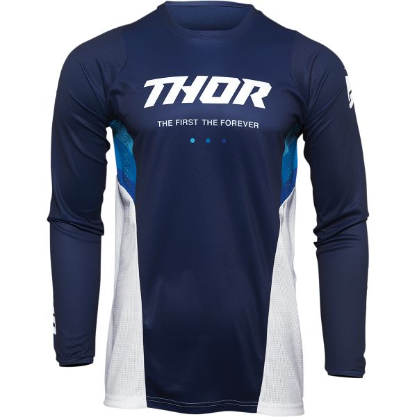 Tricouri MX-Enduro Thor Tricou Enduro Pulse React Navy/White