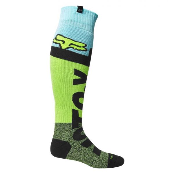 Sosete MX-Enduro Fox Racing Sosete Moto MX Trice Coolmax Thick Flo Yellow