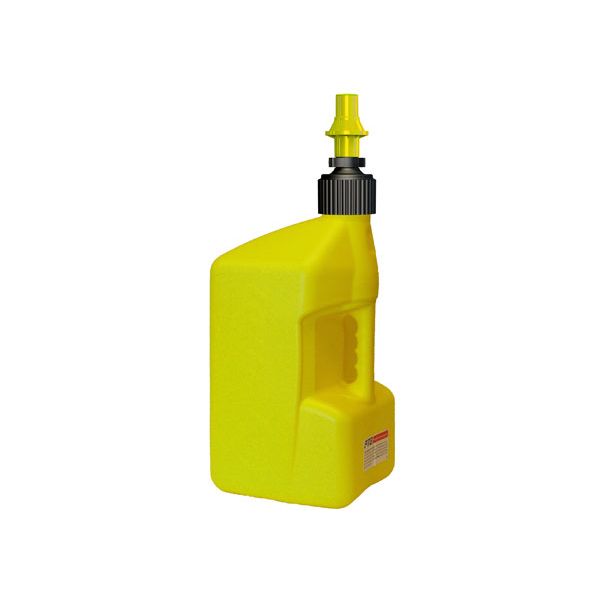 Fuel Cans & Plastics Tuff Jug CONTAINER 20L YELLOW WITH YELLOW QUICK FILL NOZZLE